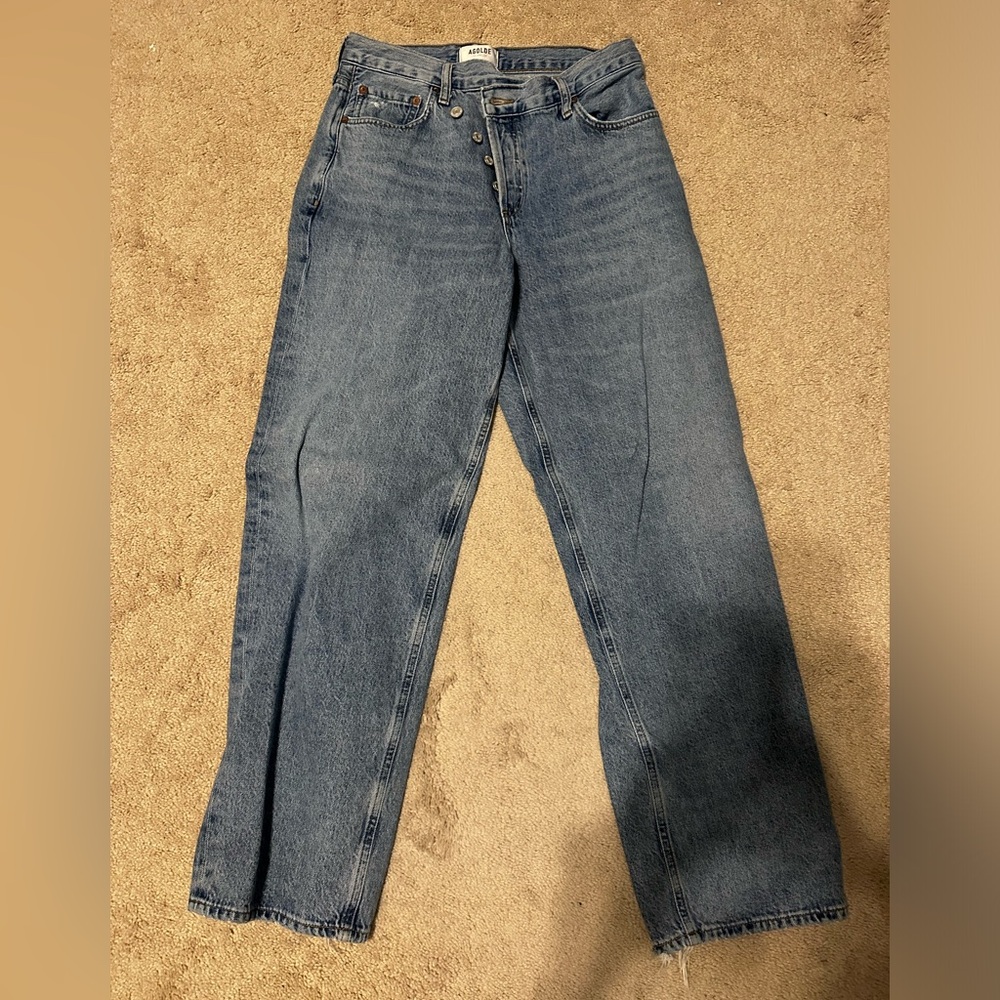 Excellently conditionin Agolde criss cross jeans!